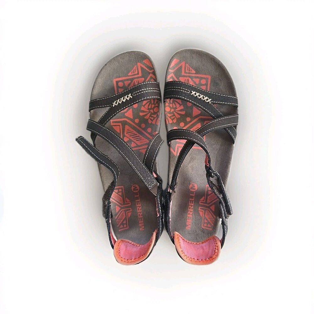 Merrell Sandels, Sanspur Rose In Coco/Coral EUC Womens Size 7 - Picture 2 of 7